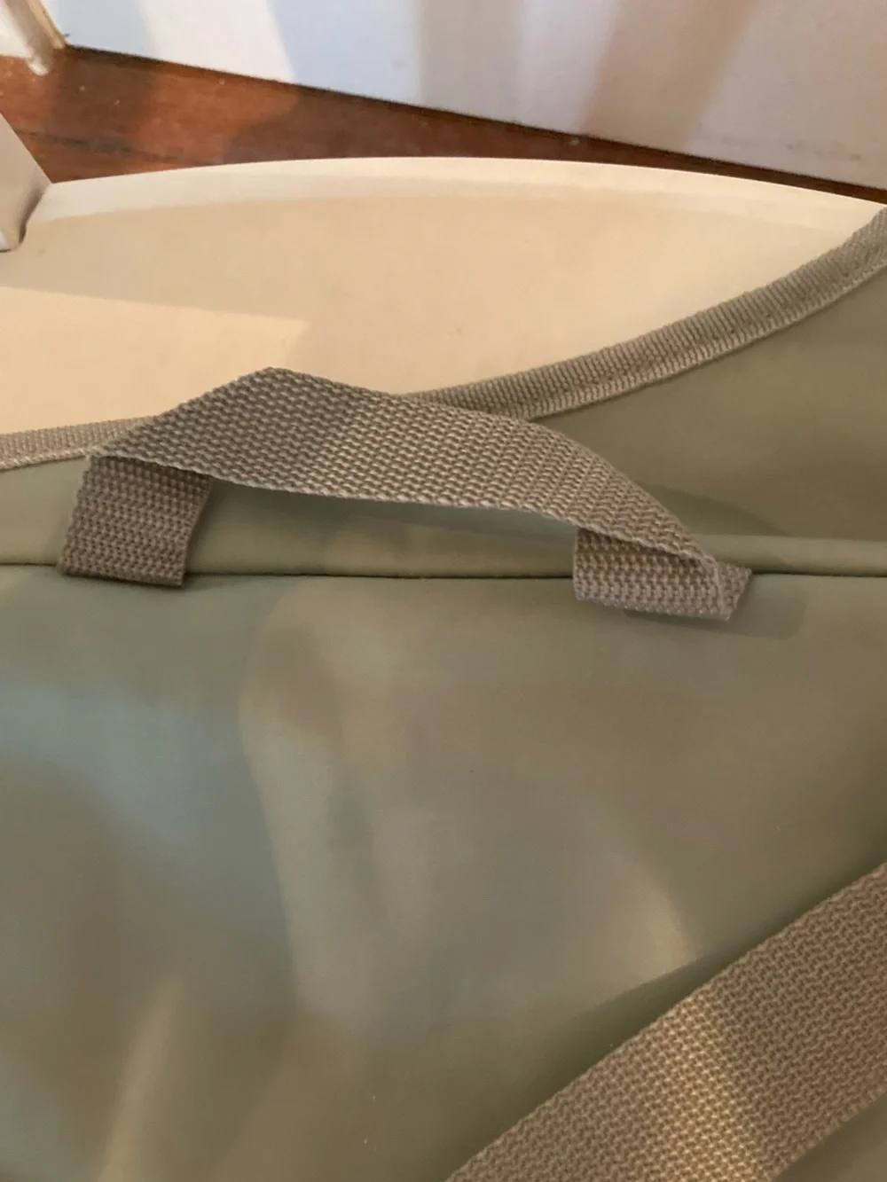 Gray & Blush Striped Massager Bag